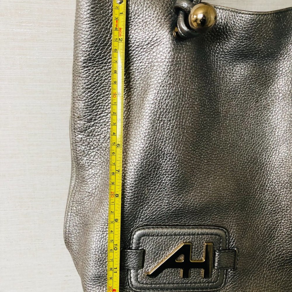 Anya Hindmarch Textured Silver Bucket Bag - Picture 10 of 15